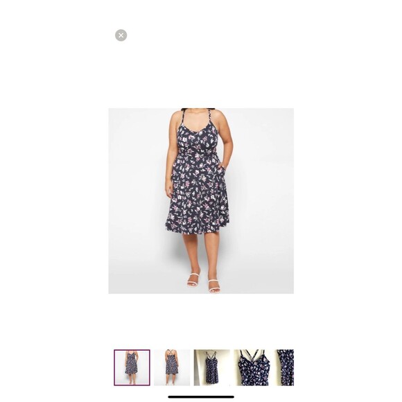 NWT Nine Britton Stitch Fix Angie Stretch Floral Knit Midi Dress Sz Small #441 - Picture 1 of 10